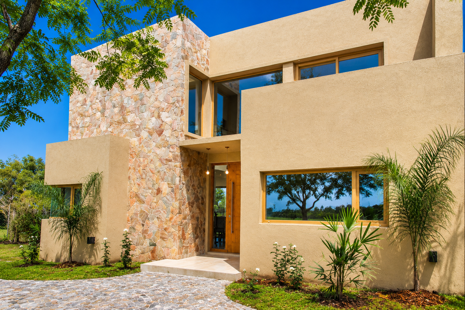 Obra de arquitectura San Isidro Labrador en Laguna, Tigre por Estudio Levinton